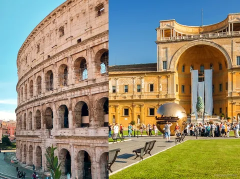 Itinerario de un día completo del tour combinado Coliseo y Museos Vaticanos