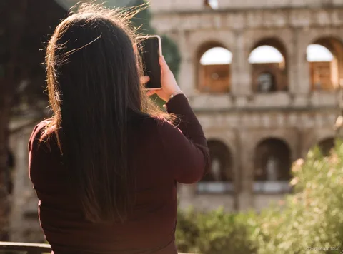 Colosseum Arena Floor with Roman Forum and Palatine Hill tour group