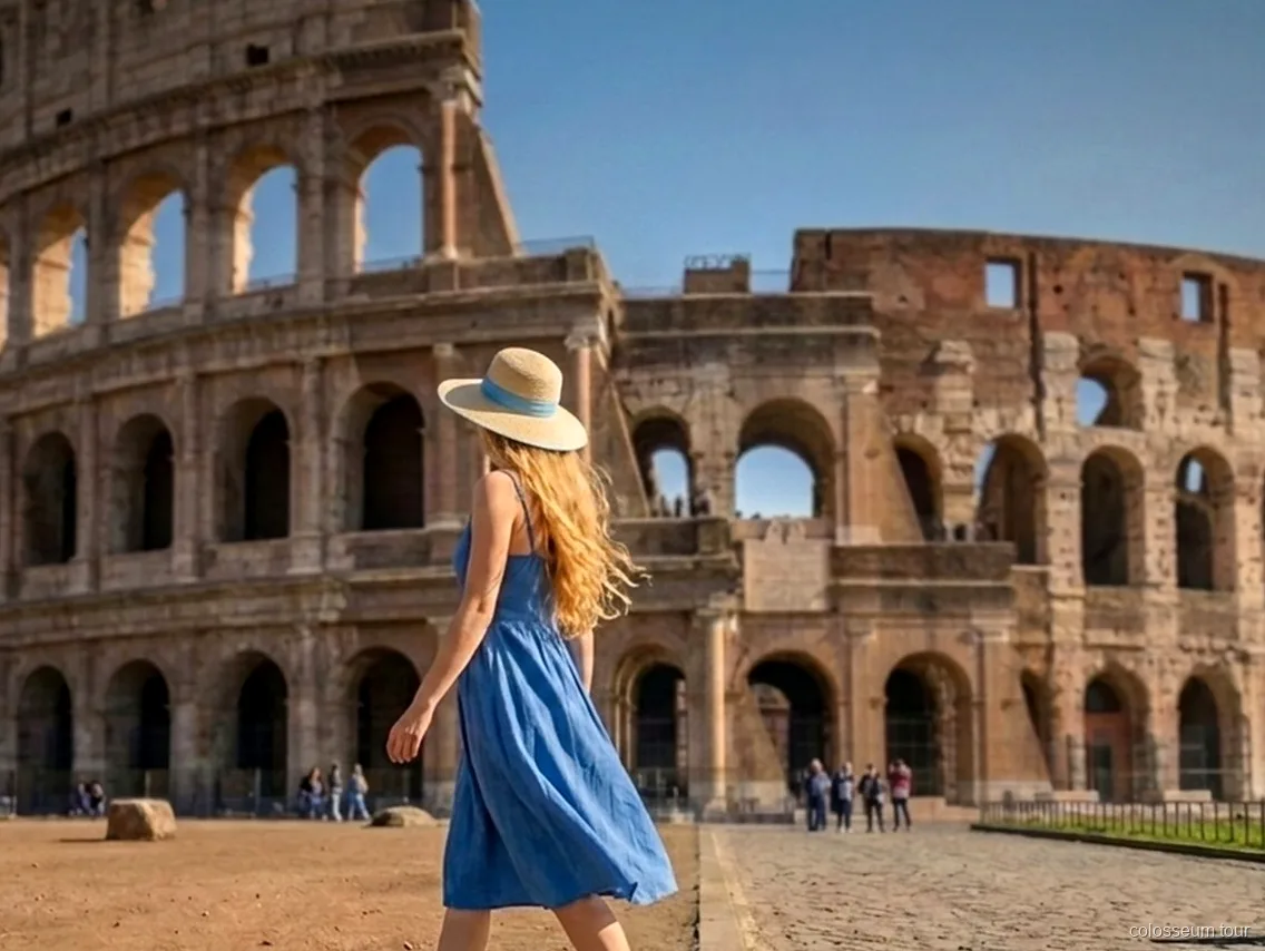Utsikt från Palatinen på Colosseums biljett med ljudguide