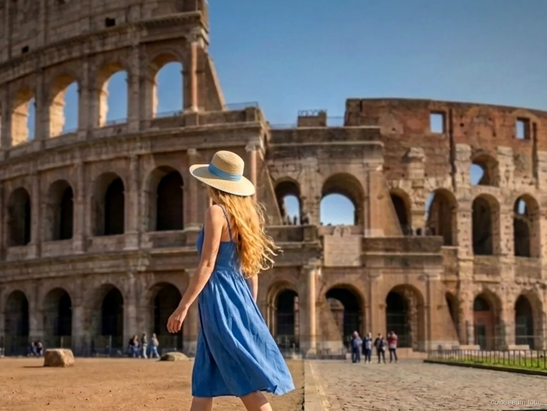 Palatine Hill view from the Colosseum audio guide ticket route