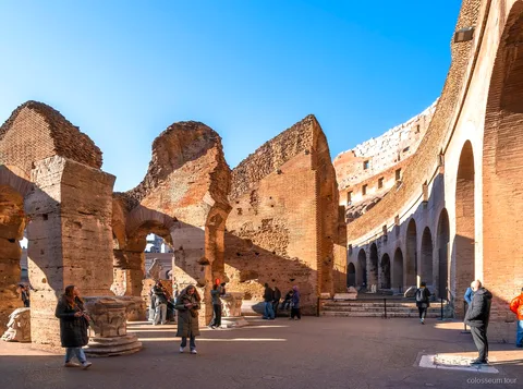 Colosseum Arena Floor access on the underground premium tour