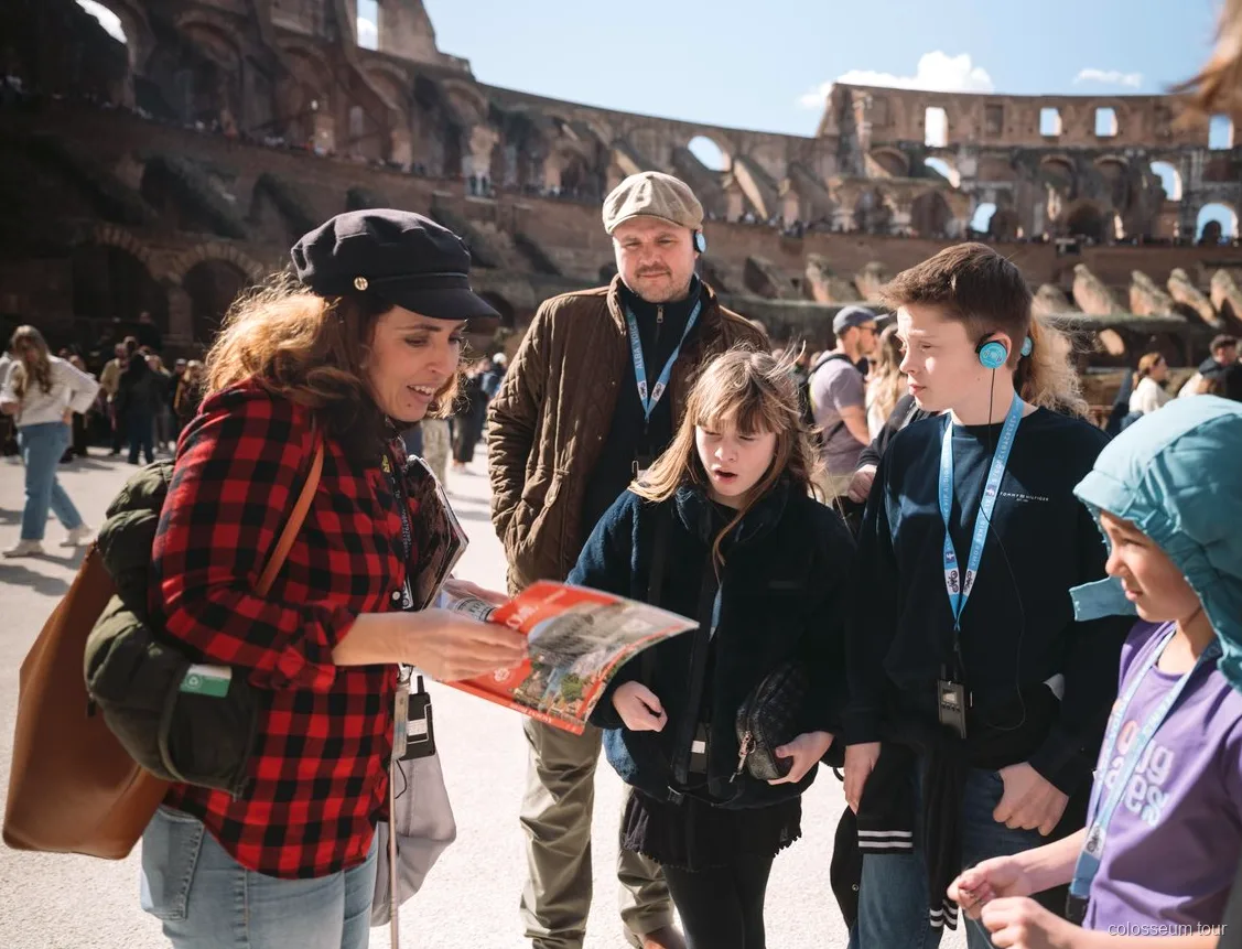 Vista panoràmica del Turó Palatí al tour del pis de l'arena del Colosseum
