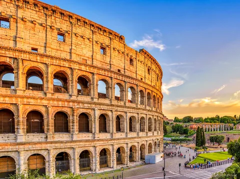 Grupo en la visita guiada al Coliseo con Foro Romano y Palatino